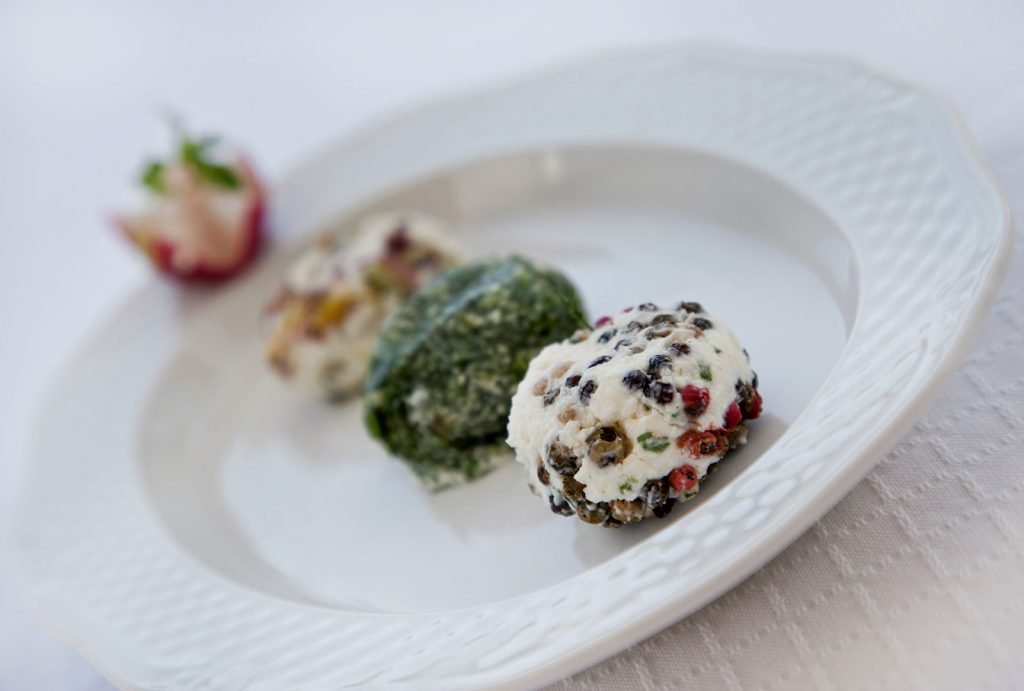 Traditional homemade cheese balls