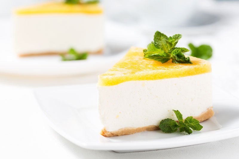 Homemade orange or lemon pie